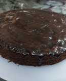Eggless chocolate cake without oven