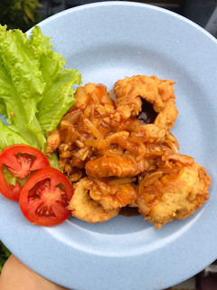 Foto resep Dada ayam krispy saus asam manis