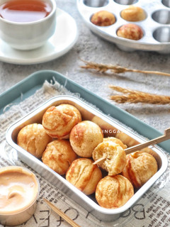 Foto resep Poffertjes Bites with Mocha Sauce, ide bakulan