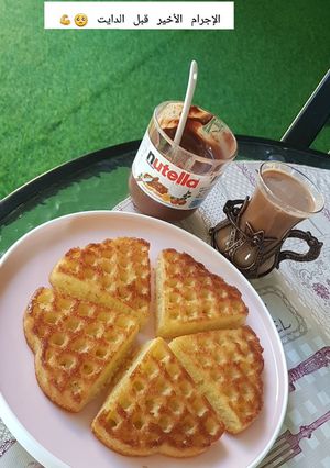 صورة لوصفة نوتيلآ وافل 🧇🍫