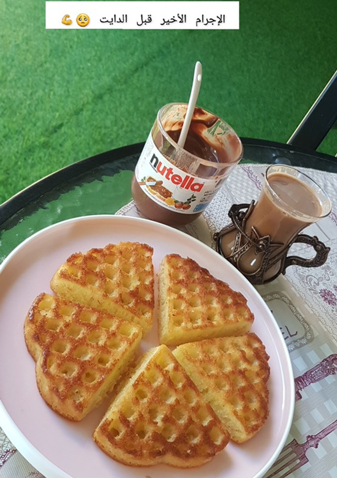صورة لوصفة نوتيلآ وافل 🧇🍫