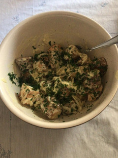 Una foto de Ensalada de papas al horno