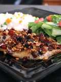 Filete de pescado al ajillo