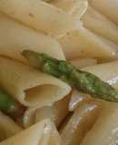 Fideos veganos con espárragos y limón 🍋