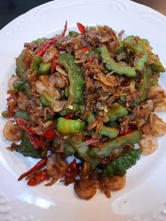 Foto resep Tumis pare rebon