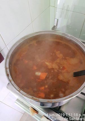 Una foto de Cazuela de lentejas