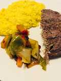 Plateada con pastelera de choclo y vegetales asados!!