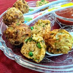 A picture of Spaghetti balls(finger foods for kids).