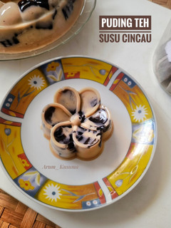 Foto resep Puding Teh Susu Cincau