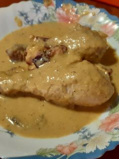 Una foto de Pollo con pulpo