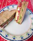 #rápidas Sándwiches Triples con Pan Integral (versión clásica)