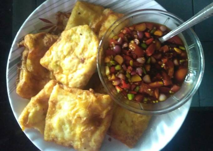 Standar Resep mudah memasak Martabak telur + sambal dabu-dabu  nikmat