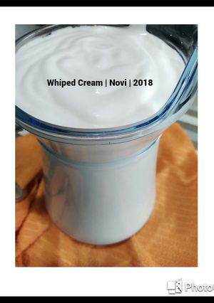 Foto resep Whiped Cream Homemade