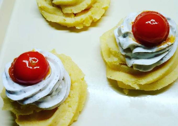 Ricetta di Veloce Zeppole salate (di polenta)