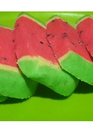 Foto resep Watermelon Cookies 🍉