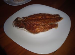 Una foto de Pescado con aderezo de mayonesa -chipotle de un estudiante
