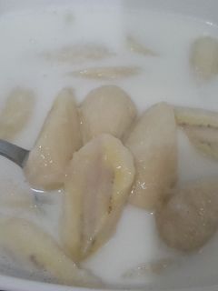 รูปของ กล้วยบวดชี🍌🍌#มนต์รักขนมไทย