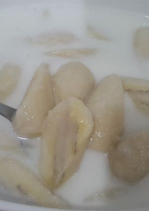 รูปของ กล้วยบวดชี🍌🍌#มนต์รักขนมไทย