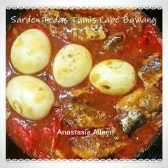 A picture of Sarden Pedas Tumis Cabe Bawang.