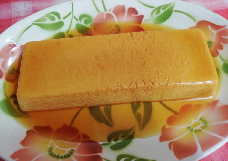 Flan con pan