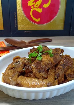 Hình của món Cánh gà kho nước tương.