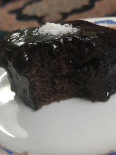 عکسی از دستور کیک خیس شکلاتی