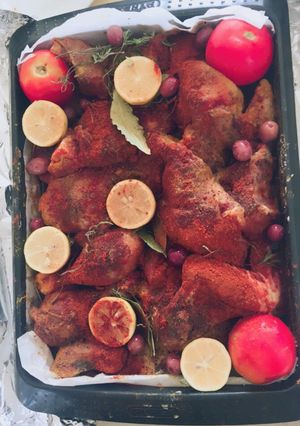 صورة لوصفة دجاج بالفرن