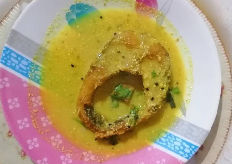 Recipe of Quick Sorse posto ruhi fish