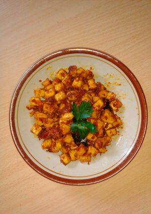 Foto resep Tahu 1.0 - Sambal Goreng Feat. Udang Rebon + Petai Cina