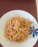 Espagueti con pechuga