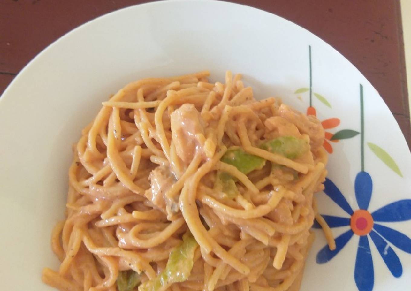 Espagueti con pechuga