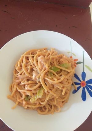 Una foto de Espagueti con pechuga