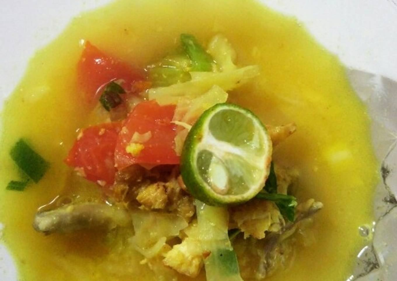 Soto ayam sederhana