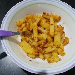 A picture of Farali peri peri chips.
