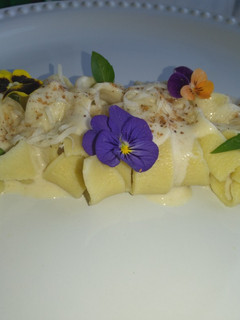 Una foto de Pasta Alfredo