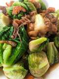 ผัดแขนงเนื้อกุ้งแห้ง