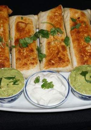 A picture of Albacore Pea Chimichanga Salad.