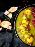 Mango Chenna dumpling in mango chilli sauce