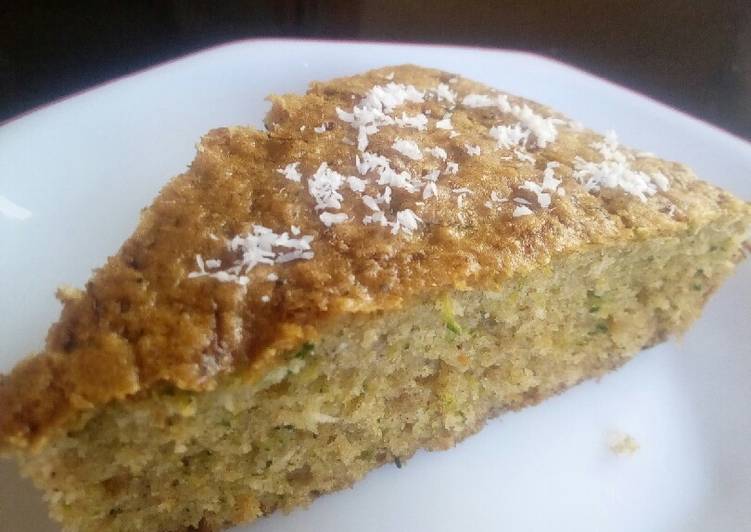 Steps to Make Quick Zucchini coconut cake #author marathon#