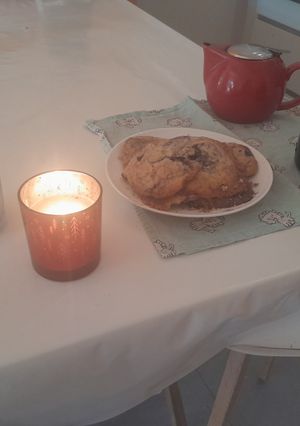 Une photo de Mes cookie à la myrtille