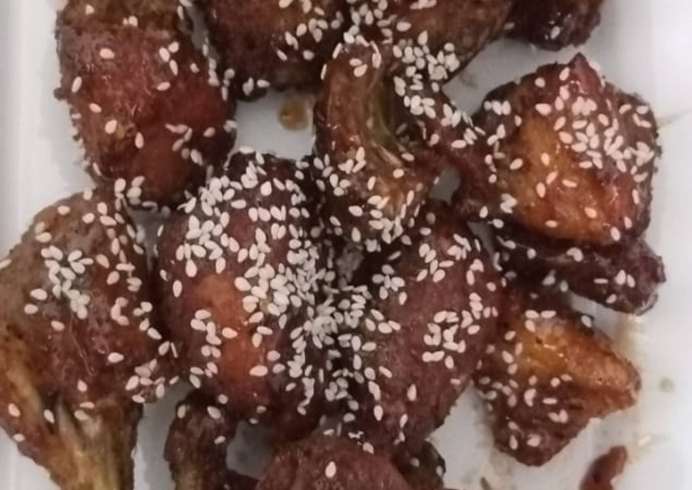 Sweet and sour crunchy honey fried chicken