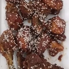 Sweet and sour crunchy honey fried chicken A picture of Sweet and sour crunchy honey fried chicken.