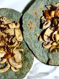 Tacos de champiñones asados