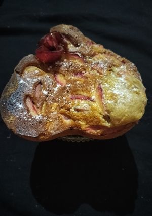 A picture of Peach cake.