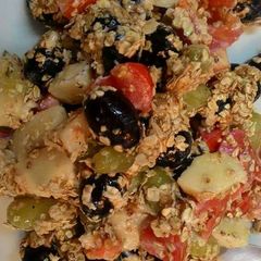 A picture of Roasted Oats with Chickpeas salad.