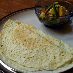 A picture of Soru Chakli Recipe | Indian Crepe.