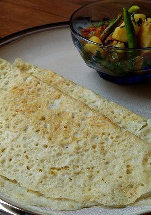 A picture of Soru Chakli Recipe | Indian Crepe.