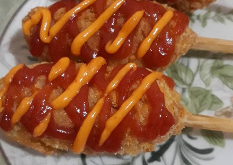 Resep 1. Corndog Sosis Mudah Anti Gagal