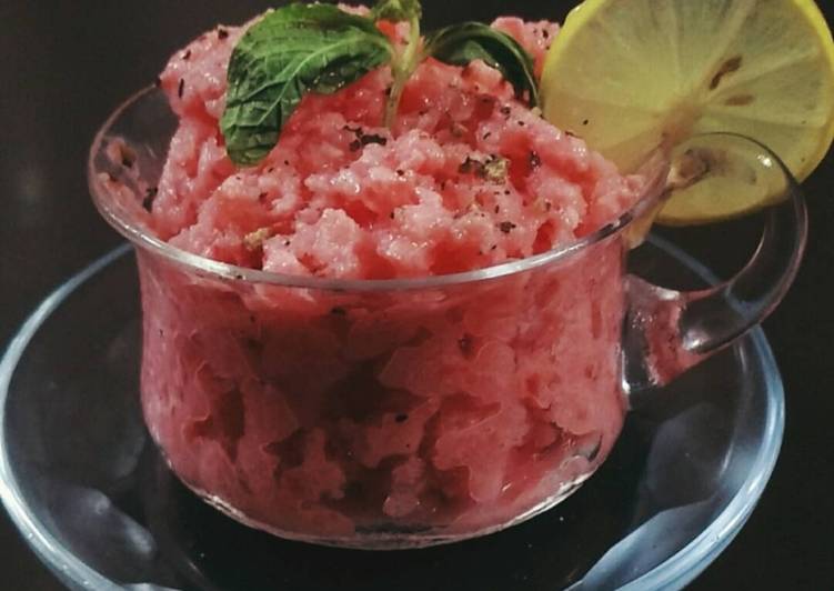 How to Prepare Award-winning Watermelon Granita