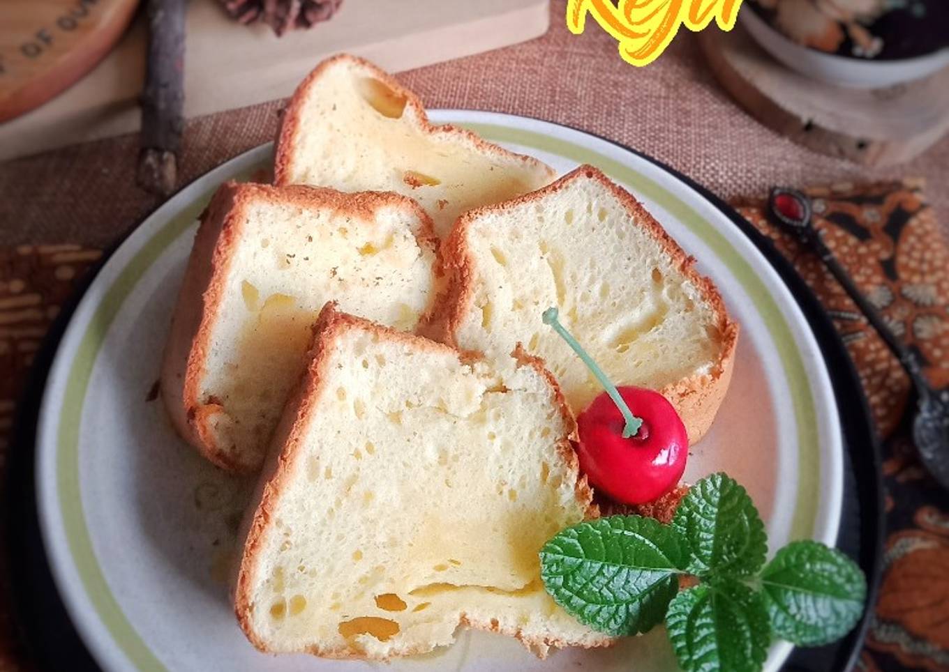 Chiffon Cake Keju